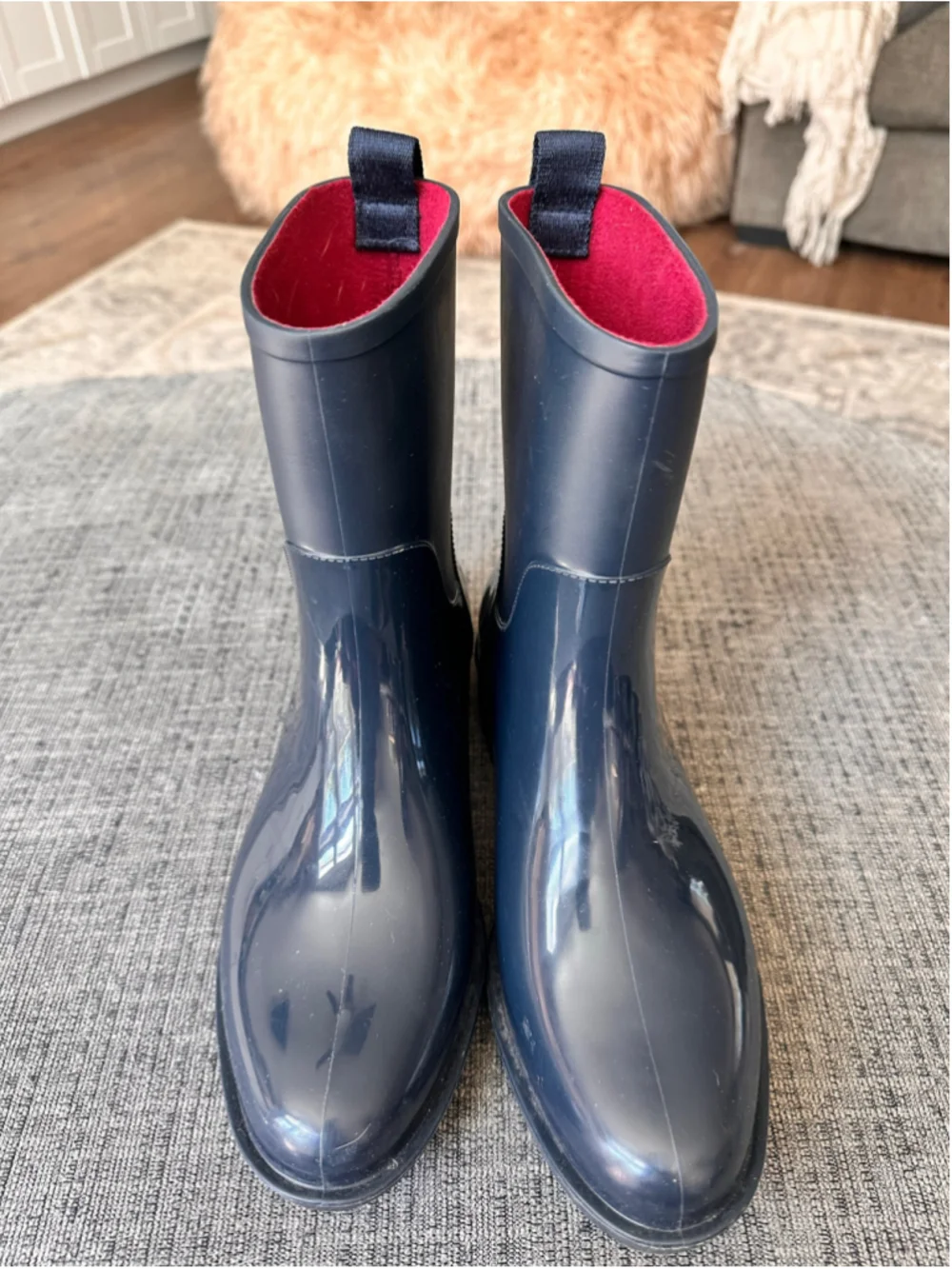 Women's Tommy Hilfiger Navy Rain Boots